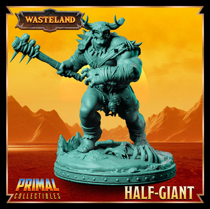 Barbarian Fighter Goliath Greatclub | 28mm, 32mm, 54mm, 75mm, 100mm Scales | Dungeons and Dragons | Pathfinder |