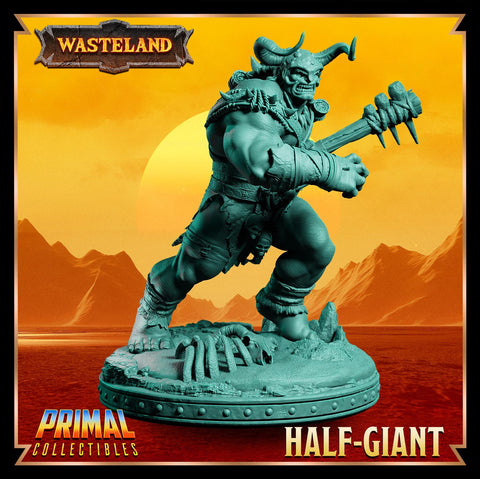 Barbarian Fighter Goliath Greatclub | 28mm, 32mm, 54mm, 75mm, 100mm Scales | Dungeons and Dragons | Pathfinder |