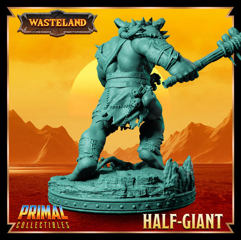Barbarian Fighter Goliath Greatclub | 28mm, 32mm, 54mm, 75mm, 100mm Scales | Dungeons and Dragons | Pathfinder |