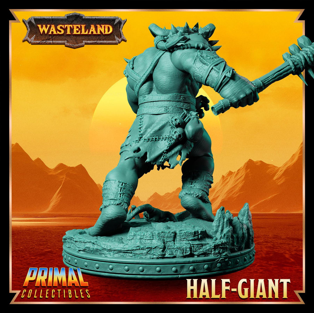 Barbarian Fighter Goliath Greatclub | 28mm, 32mm, 54mm, 75mm, 100mm Scales | Dungeons and Dragons | Pathfinder |