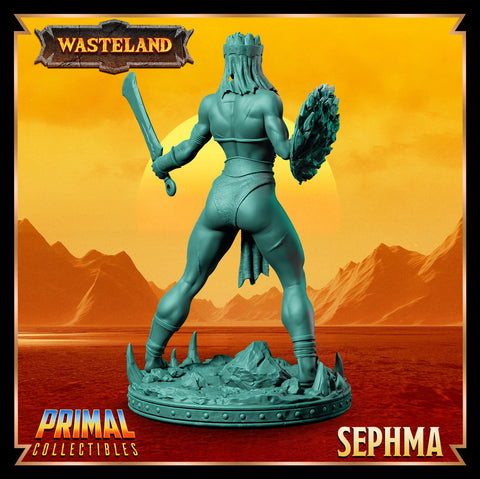 Human Female Fighter, Gladiator, Barbarian, PC / NPC Unpainted D&D 5e | 28mm,32mm,54mm,75mm,100mm Scales Dungeons and Dragons | Pathfinder