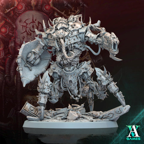 Sci-Fi Chaos Daemon Prince Mech Miniature | 50mm, 65mm, 80mm, 130mm BASE SIZES | Resin Unpainted |