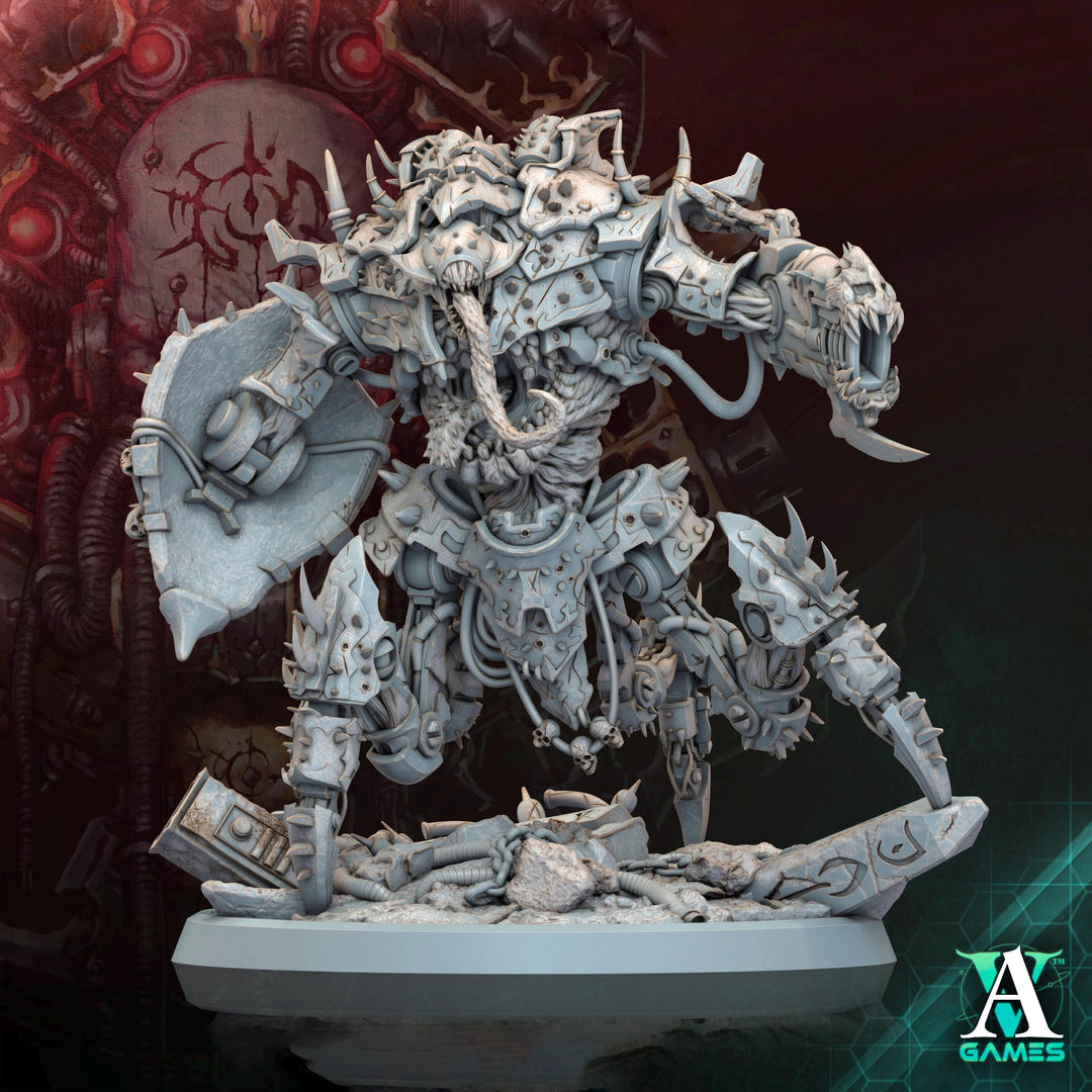 Sci-Fi Chaos Daemon Prince Mech Miniature | 50mm, 65mm, 80mm, 130mm BASE SIZES | Resin Unpainted |