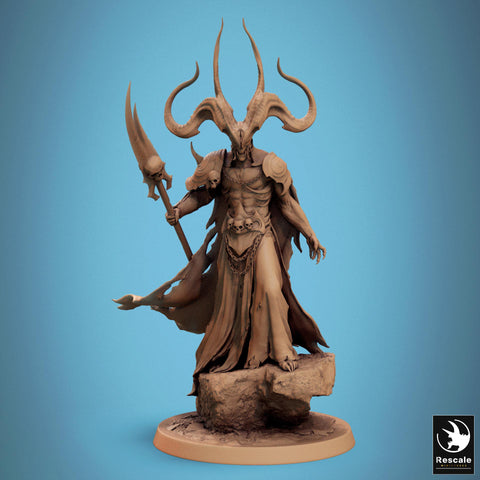 Greater Devil -Horned Devil, Herald Daemon Lord | 4 sizes: 40mm,50mm,60mm,75mm Base | Out of the Abyss |Dungeons & Dragons 5e | TPG Wargames