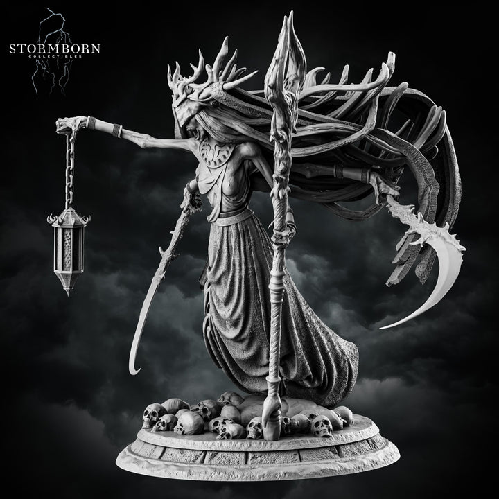 Undead Banshee Queen, Wraith Unpainted | 28mm, 32mm,54mm, 75mm ,100mm Scale Resin Miniature | Dungeons and Dragons 5e | Pathfinder
