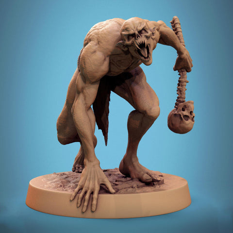 Ghoul Ghasts Undead Monster | Unpainted miniature DnD | 28mm, 32mm, 54mm, 75mm,100mm | Pathfinder | Rescale Miniatures