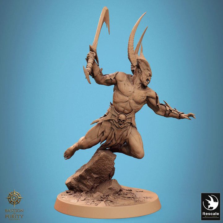 Chaos Fiend Demon, Daemon, Devils, Eldritch Horror, DnD Unpainted Miniature| 28mm proxy size,32mm ,54mm,75mm,100mm Scales Dungeons &amp; Dragons