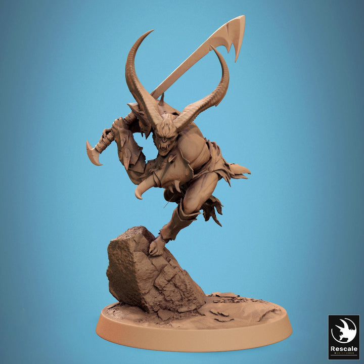 Chaos Fiend Demon, Daemon, Devils, Eldritch Horror, DnD Unpainted Miniature| 28mm proxy size,32mm ,54mm,75mm,100mm Scales Dungeons &amp; Dragons
