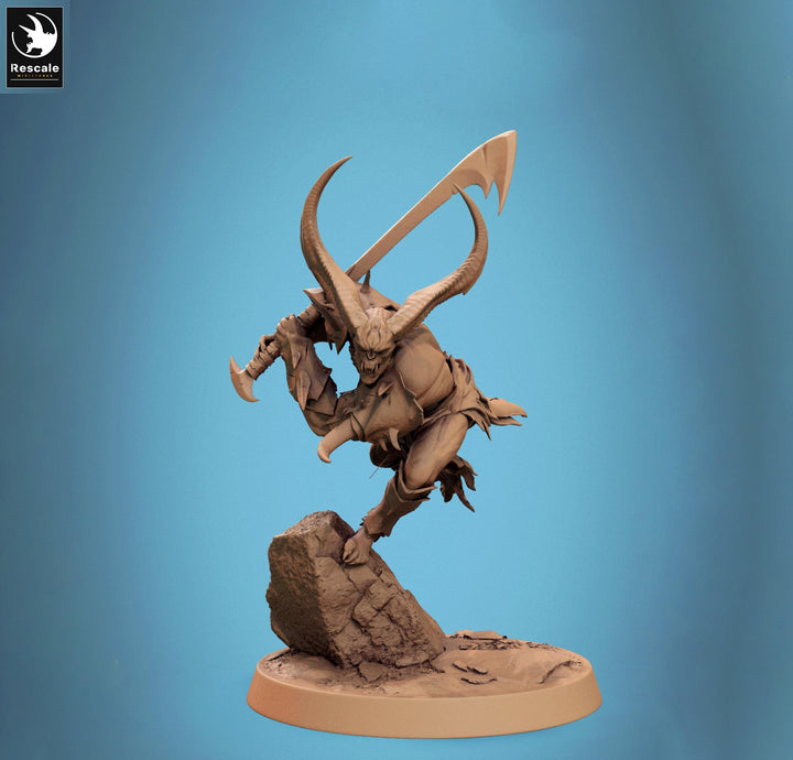Chaos Fiend Demon, Daemon, Devils, Eldritch Horror, DnD Unpainted Miniature| 28mm proxy size,32mm ,54mm,75mm,100mm Scales Dungeons &amp; Dragons