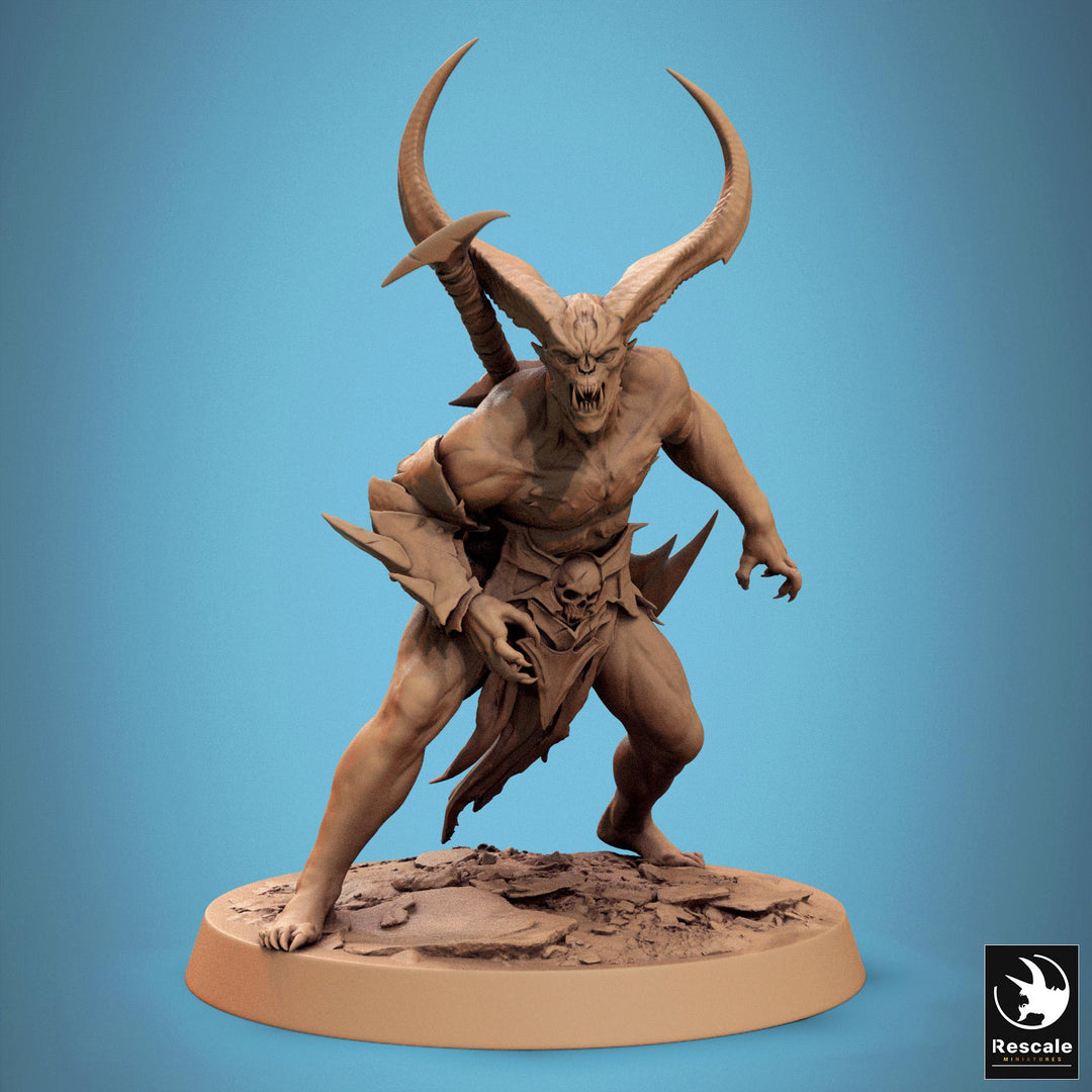 Chaos Fiend Demon, Daemon, Devils, Eldritch Horror, DnD Unpainted Miniature| 28mm proxy size,32mm ,54mm,75mm,100mm Scales Dungeons &amp; Dragons