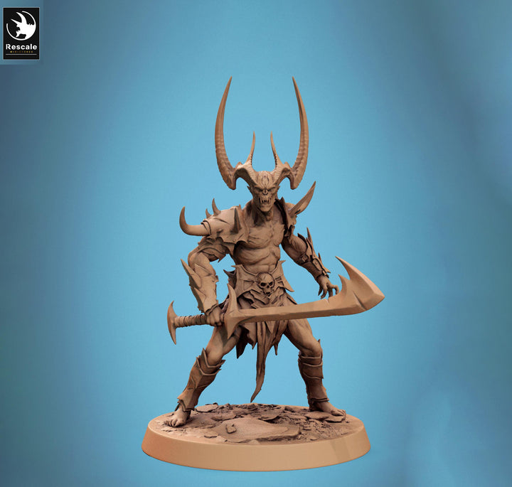 Chaos Fiend Demon, Daemon, Devils, Eldritch Horror, DnD Unpainted Miniature| 28mm proxy size,32mm ,54mm,75mm,100mm Scales Dungeons &amp; Dragons