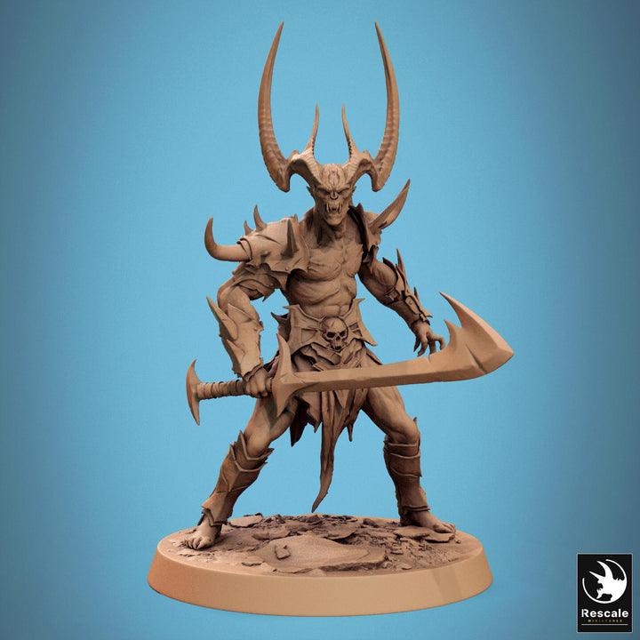 Chaos Fiend Demon, Daemon, Devils, Eldritch Horror, DnD Unpainted Miniature| 28mm proxy size,32mm ,54mm,75mm,100mm Scales Dungeons &amp; Dragons
