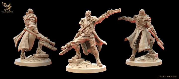 Sci-Fi Miniature Corp Commander Army Veteran | 28mm,32mm, 54mm, 75mm,100mm Scales | Resin Mini