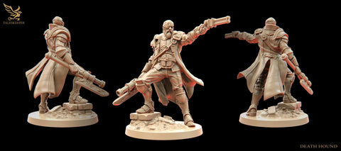 Sci-Fi Miniature Corp Commander Army Veteran | 28mm,32mm, 54mm, 75mm,100mm Scales | Resin Mini
