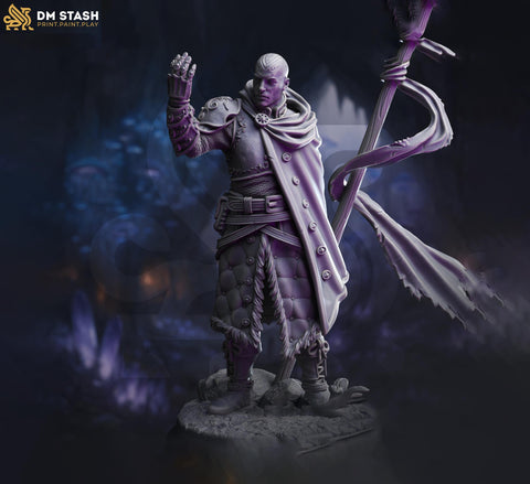 Human Male Psi Warrior, Fighter Warlock | 28mm, 32mm,54mm, 75mm, 100mm Scales | Dungeons and Dragons | Pathfinder | DM Stash