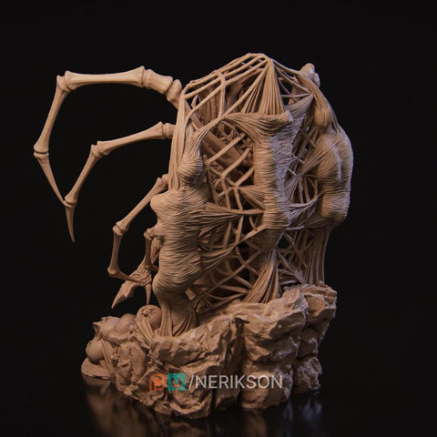 Spider Demon Queen, Lolth Dark Elf/Drow Diety NPC Unpainted DnD 5e |28mm,32mm,54mm,75mm,100mm Scales| Dungeons & Dragons Pathfinder|NERIKSON