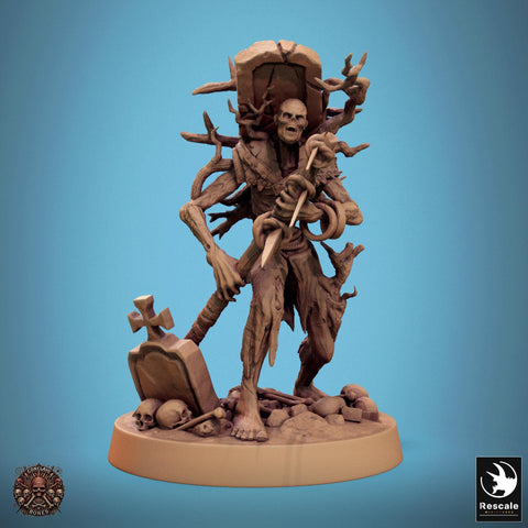 Zombie Warrior | Undead Unpainted miniature DnD | 5 Sizes /Scales| Pathfinder |