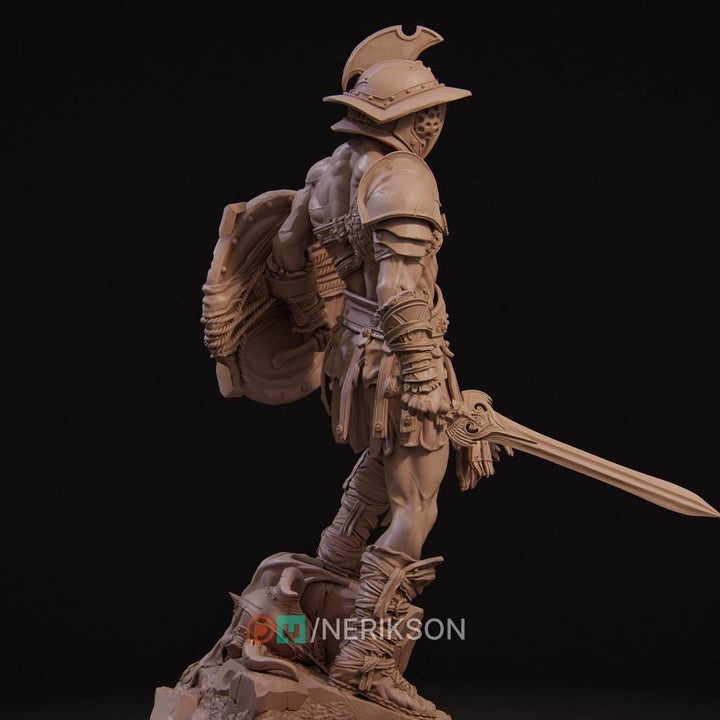 Human Male Fighter Gladiator Battle Master PC /NPC UNPAINTED D&amp;D| 5 Sizes/Scales