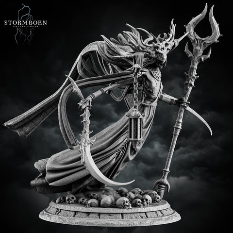 Undead Banshee Queen, Wraith Unpainted | 28mm, 32mm,54mm, 75mm ,100mm Scale Resin Miniature | Dungeons and Dragons 5e | Pathfinder