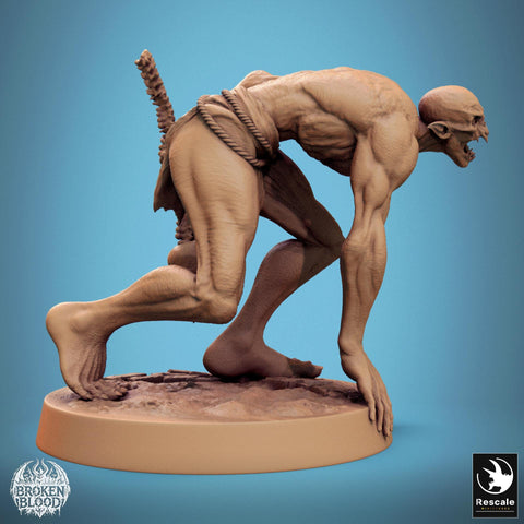 Ghoul Ghasts Undead Monster | Unpainted miniature DnD | 28mm, 32mm, 54mm, 75mm,100mm | Pathfinder | Rescale Miniatures
