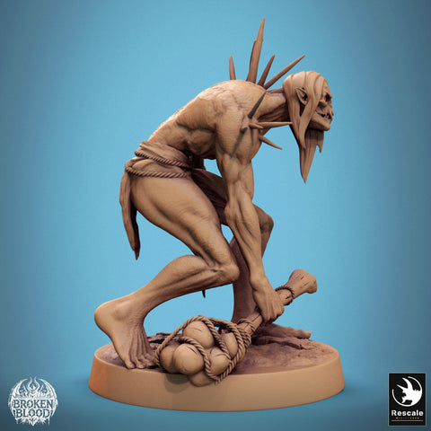 Ghoul Ghasts Undead Monster | Unpainted miniature DnD | 28mm, 32mm, 54mm, 75mm,100mm | Pathfinder | Rescale Miniatures