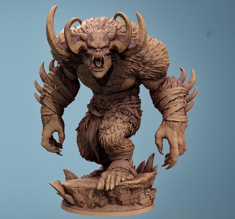 Abominable Yeti, Standard Yeti | Unpainted 4 Sizes /Scales | Fantasy Tabletop Mini -D&D 5e Pathfinder