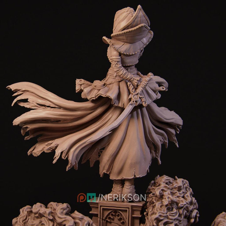 Human Female Hexblade Warlock, Wizard Conjurer PC /NPC Unpainted D&amp;D| 5 Sizes/Scales| Pathfinder