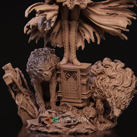 Human Female Hexblade Warlock, Wizard Conjurer PC /NPC Unpainted D&D| 5 Sizes/Scales| Pathfinder