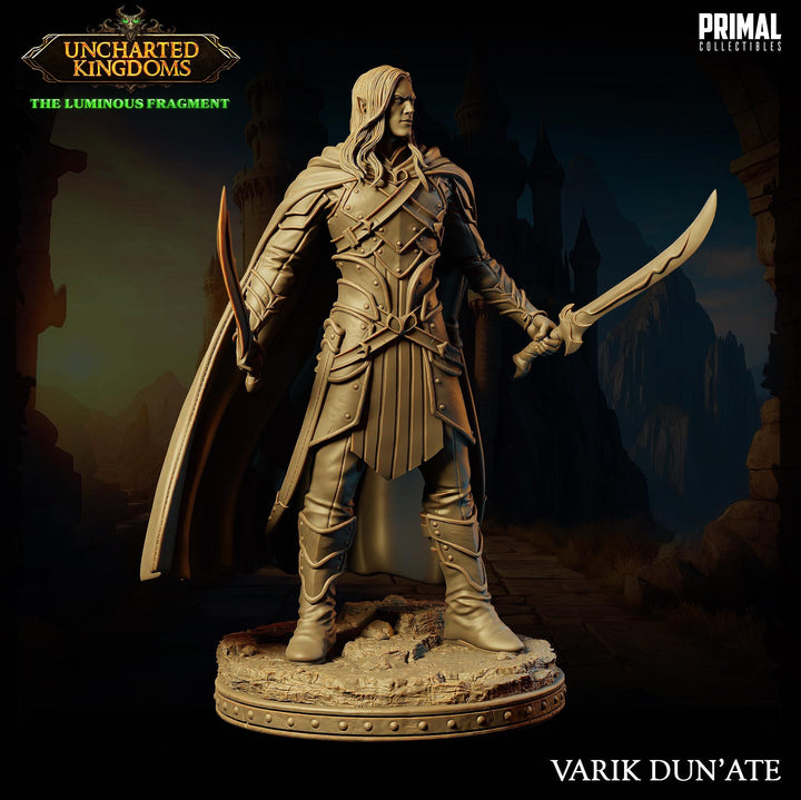 Famous Dark Elf Ranger with Twin Scimitars | 5 Sizes /Scales| D&amp;D