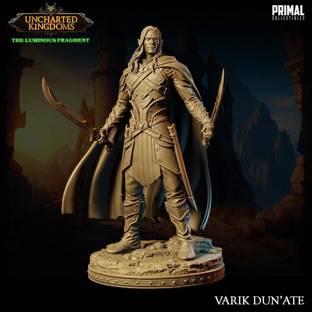 Famous Dark Elf Ranger with Twin Scimitars | 5 Sizes /Scales| D&amp;D