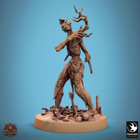 Zombie Warrior | Undead Unpainted miniature DnD | 5 Sizes /Scales| Pathfinder |