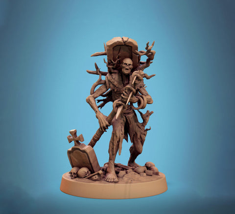 Zombie Warrior | Undead Unpainted miniature DnD | 5 Sizes /Scales| Pathfinder |