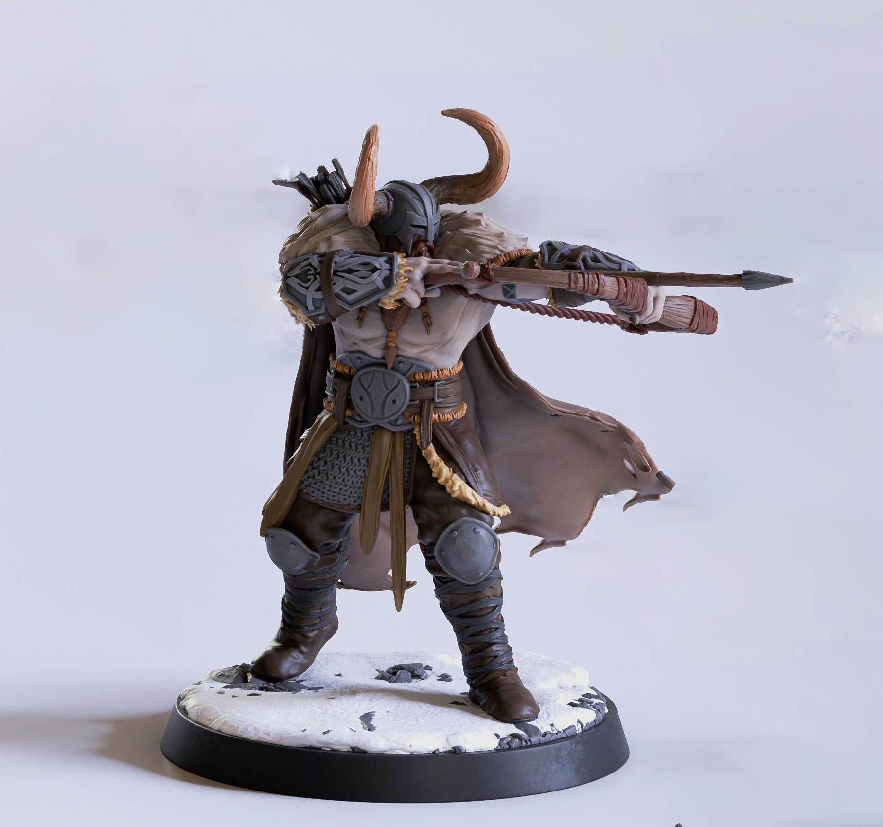 Barbarian Human / Goliath, Ranger,Fighter, with Bow, DnD Unpainted Min ...