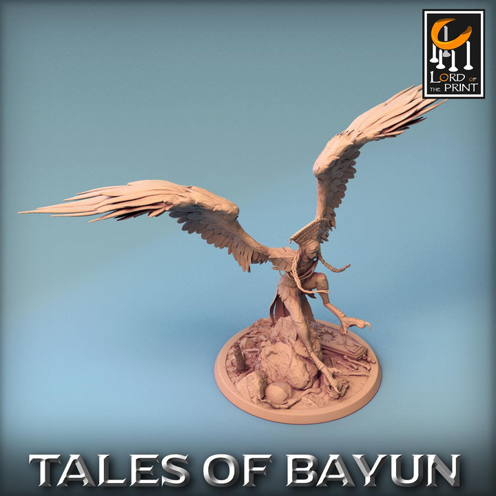 Harpy Winged Monstrosity | 28mm,32mm,54mm,75mm,100mm Scale Resin Mini | Dungeons and Dragons D&amp;D 5e Pathfinder | Lord of the Print