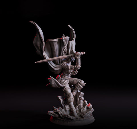 Female Fighter Swashbuckler Rogue | 5 Sizes /Scales | Player Character | D&D 5e Pathfinder