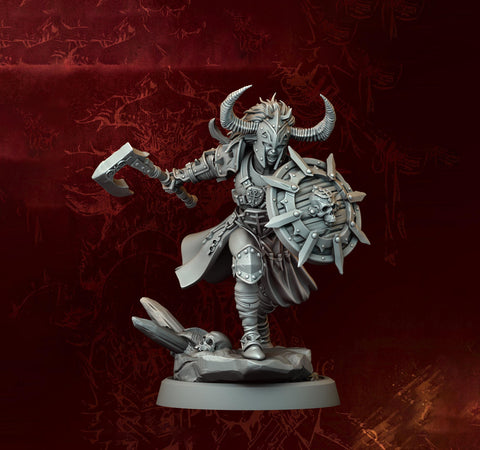 Female Fighter, Ranger, Paladin, Sword D&D 5e Mini | 5 Sizes /Scales