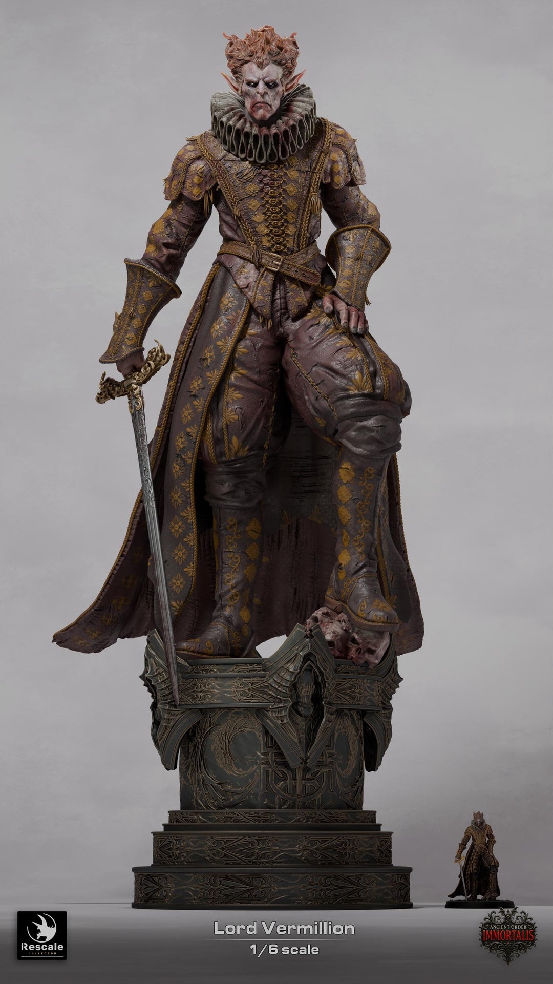 Vampire Lord, Nosferatu Vampire | Miniature UNPAINTED 5 Sizes Scale | Undead Dungeons &amp; Dragons 5e | Pathfinder