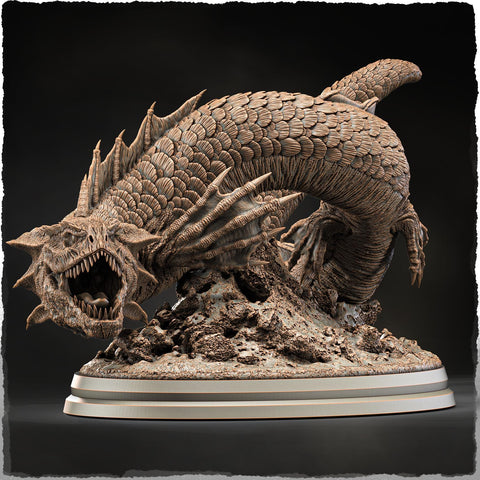 Sea Dragon Great Wyrm (4 sizes) D&D Miniature | 240mm Long | Resin Dragon Statue Figurine | Dungeons and Dragons 5e