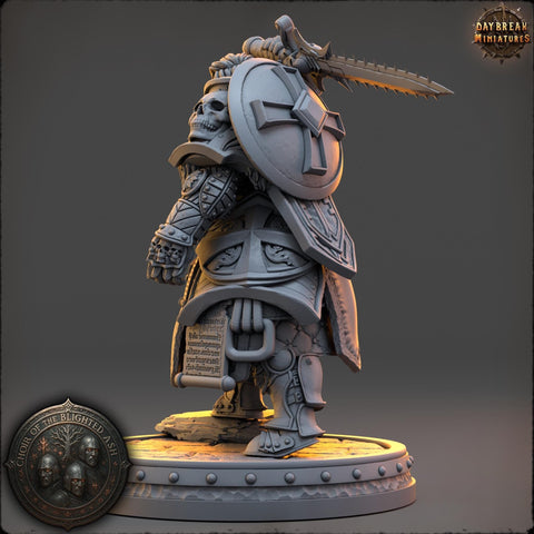 Female Paladin Cleric, PC /NPC Unpainted | 5 Sizes /Scales | Dungeons & Dragons | Pathfinder