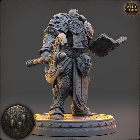 Oathbreaker Paladin Cleric, PC /NPC Unpainted | 5 Sizes /Scales | Dungeons & Dragons | Pathfinder