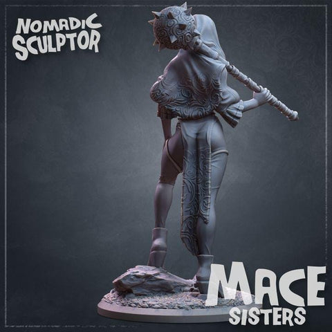 Human Female Cleric, Druid PC NPC | 5 Sizes/ Scales | D&D 5e Unpainted Miniature