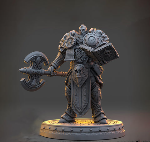 Oathbreaker Paladin Cleric, PC /NPC Unpainted | 5 Sizes /Scales | Dungeons & Dragons | Pathfinder