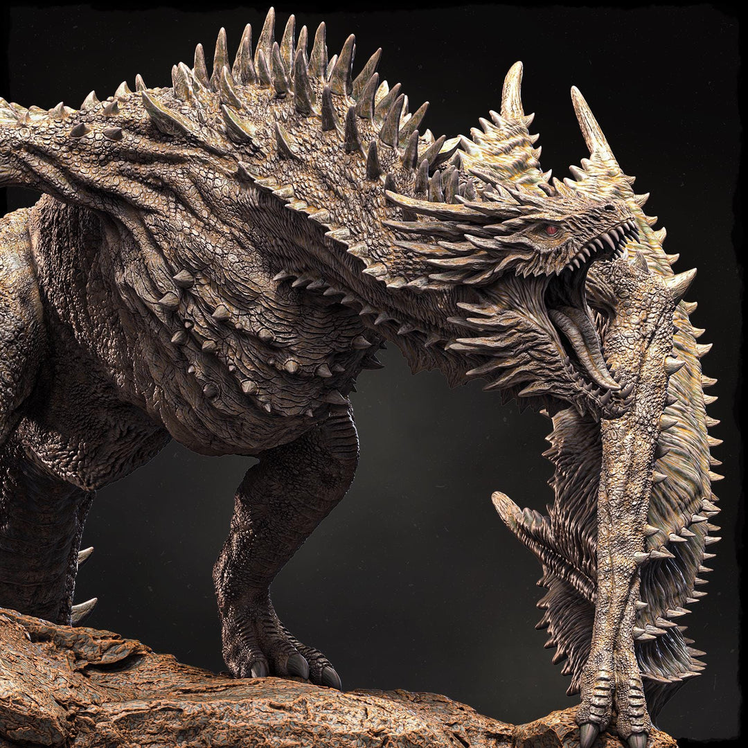 Elder Wyvern (4 sizes) D&D 5e Unpainted Miniature | 250mm Long, 280mm Wing Span | Resin Dragon Statue