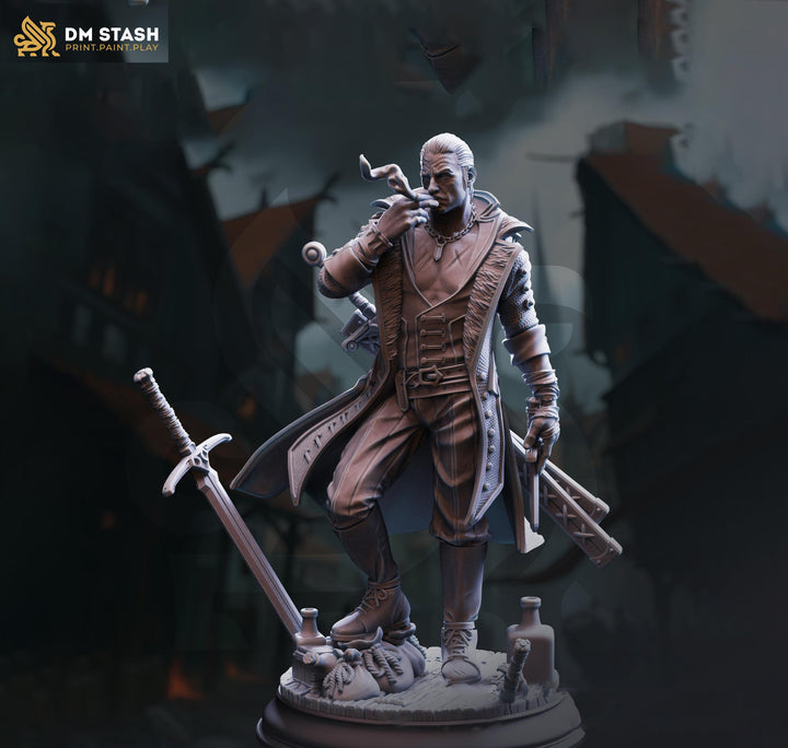 Warlock Hexblade, Rogue, Thief, Ranger PC / NPC | 5 Sizes /Scales | Mini -D&amp;D Pathfinder Figurine