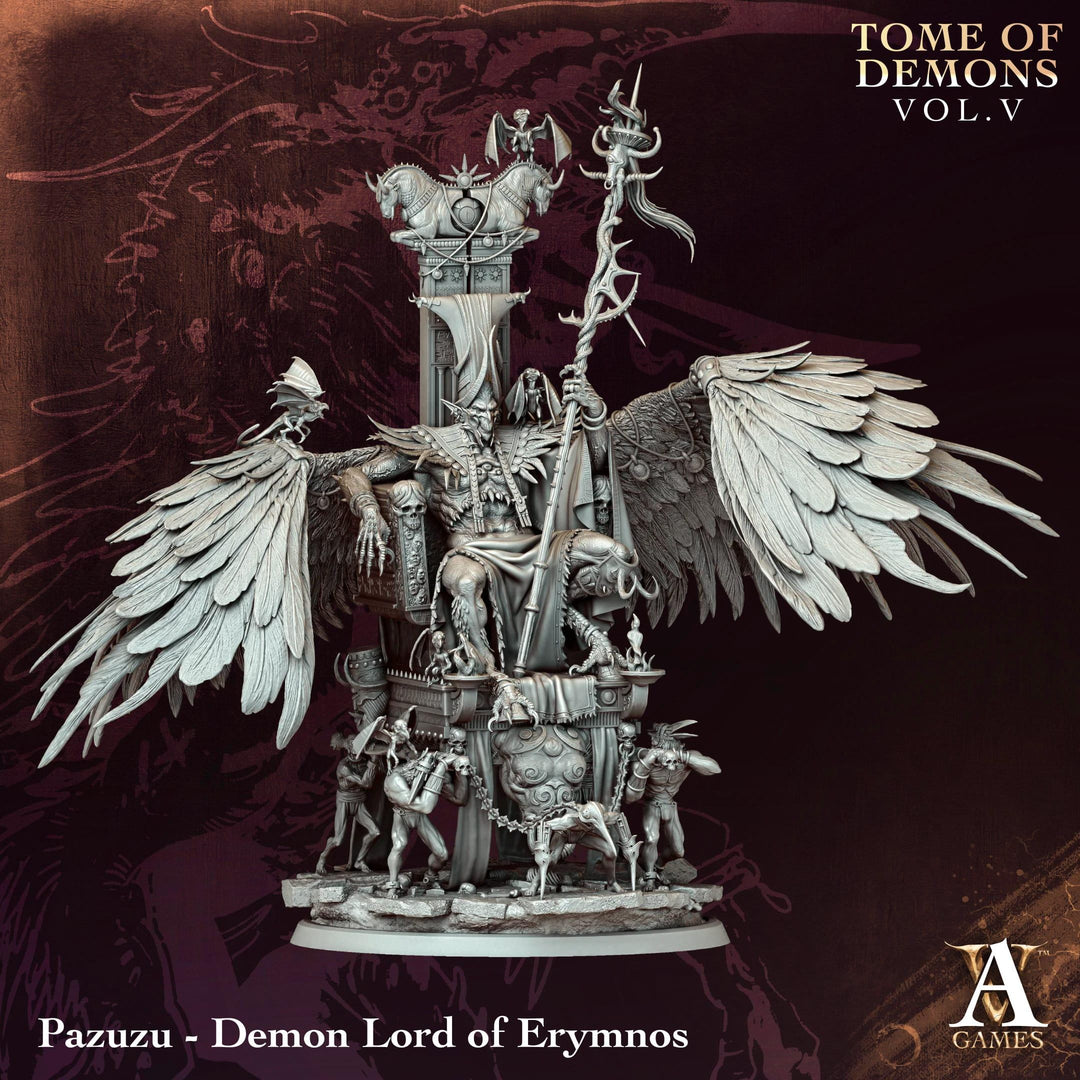 Demon Lord Pazuzu, (3 sizes) | 130mm Base, 210mm Height | Huge, Gargantuan, Colossal D&D scale