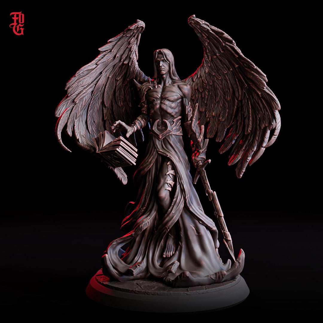 Celestial Angel Commander | 28mm,32mm,54mm,75mm,100mm Scale Resin | Unpainted Miniature| D&amp;D