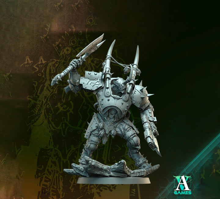 Void-Crusher Heavy Armored Hulk | Grimdark Sci-Fi Soldier | 5 Scales | Unpainted or Primed