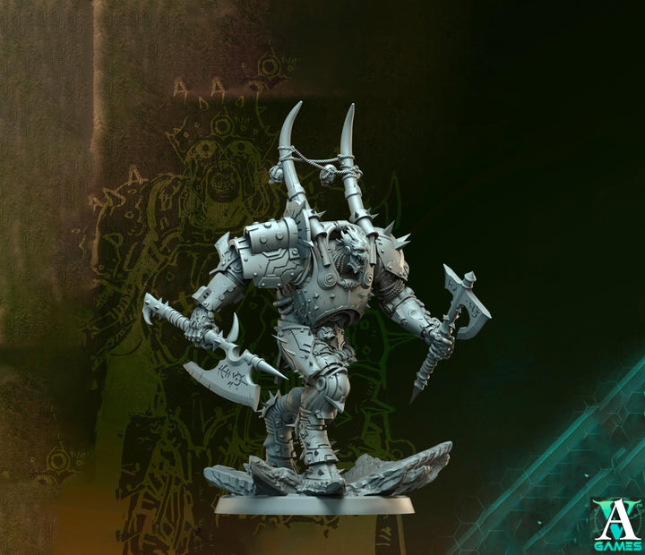 Void-Crusher Heavy Armored Hulk | Grimdark Sci-Fi Soldier | 5 Scales | Unpainted or Primed