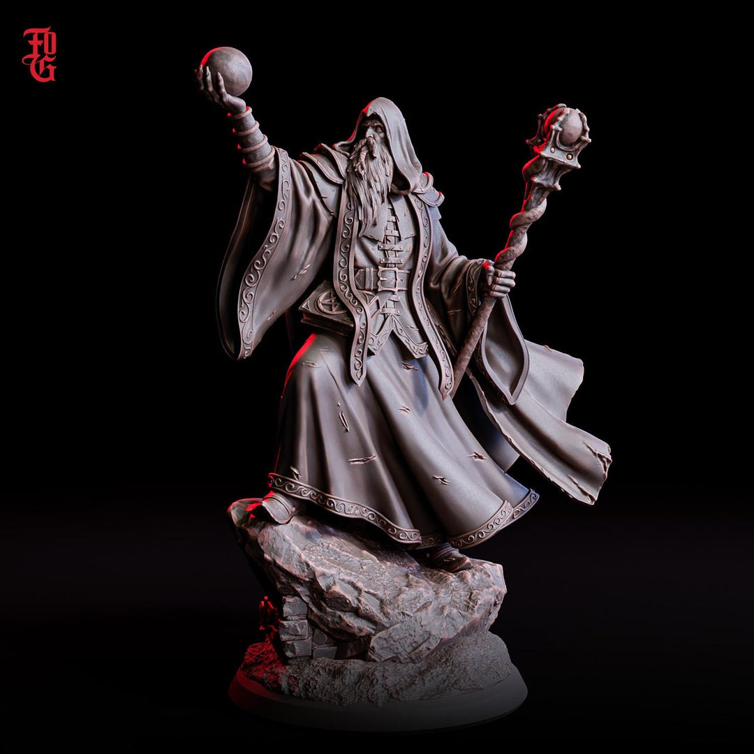 Wizard, Warlock, Sorcerer | 5 Sizes /Scales |Player Character Mini- Minis -DnD 5e Pathfinder Figurine