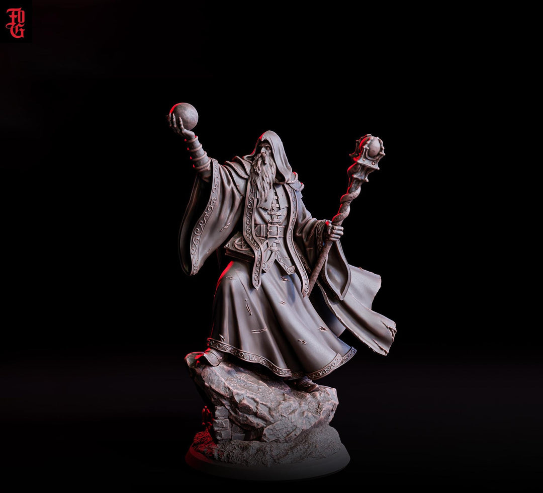 Wizard, Warlock, Sorcerer | 5 Sizes /Scales |Player Character Mini- Minis -DnD 5e Pathfinder Figurine